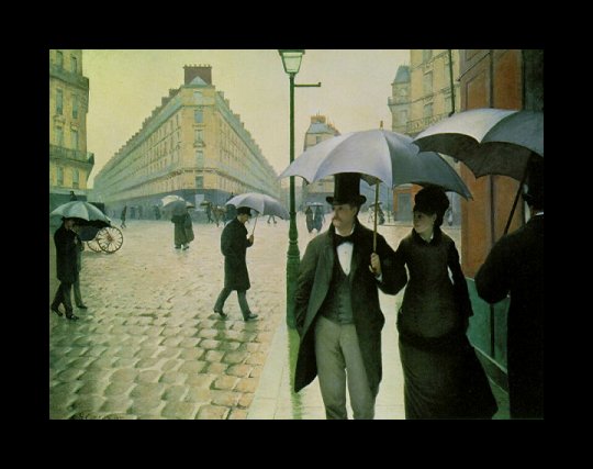 Rue de Paris, temps de pluie, 1872